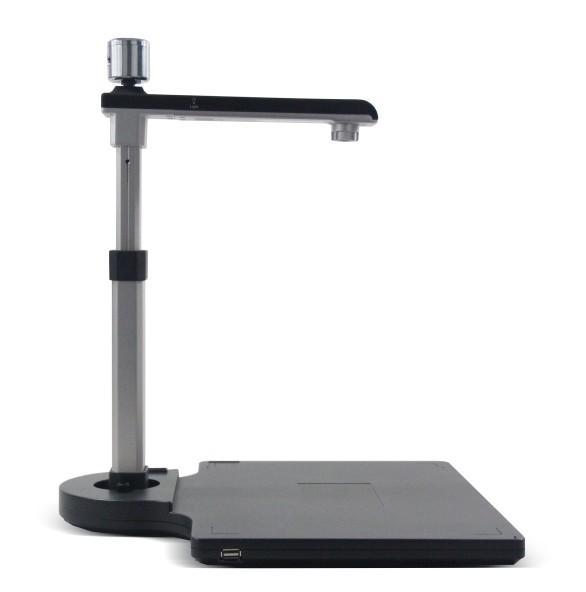 A3 document camera scanner with overhead arm and document base